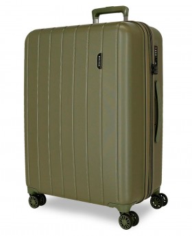 Maleta grande  Wood rígida  Negra Movom Negro 75cm | Maletia.com