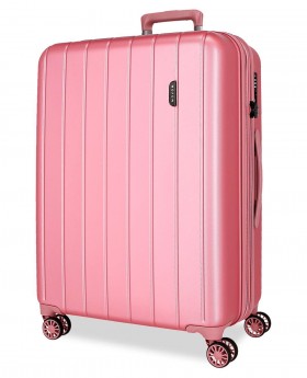 Maleta grande Wood rígida Movom Rosa 75cm | Maletia.com