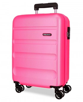 Roll Road Maleta de Cabina Rígida Flex Rosa | Maletia.com