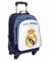 Real Madrid Champions Trolley convertible en mochila con ruedas Blanco (Foto 1) 