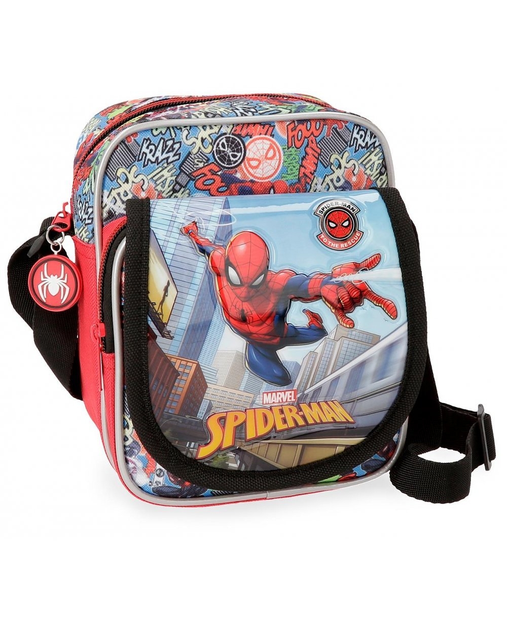 Bandolera niño Spiderman Grafiti Spider-Man Multicolor 19cm
