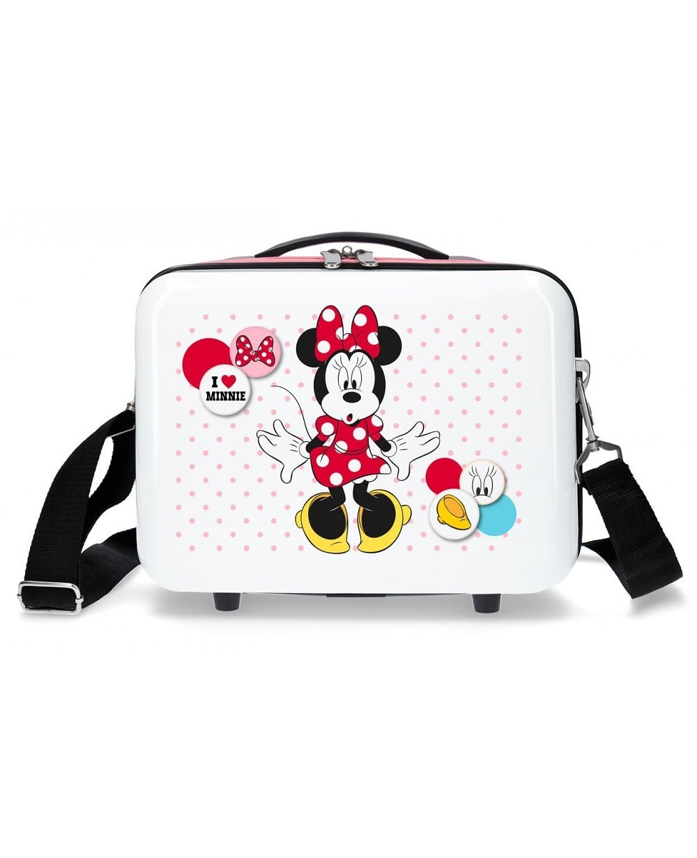 Minnie Mouse Neceser adaptable a trolley Minnie Enjoy the Day Love Blanco (Foto )