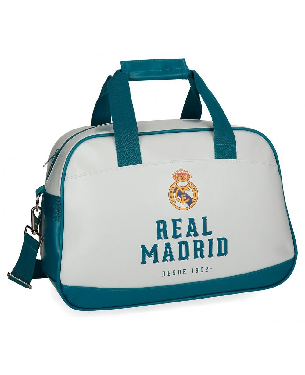 Bolsa de viaje Gol Azul Real Madrid Blanco 40cm